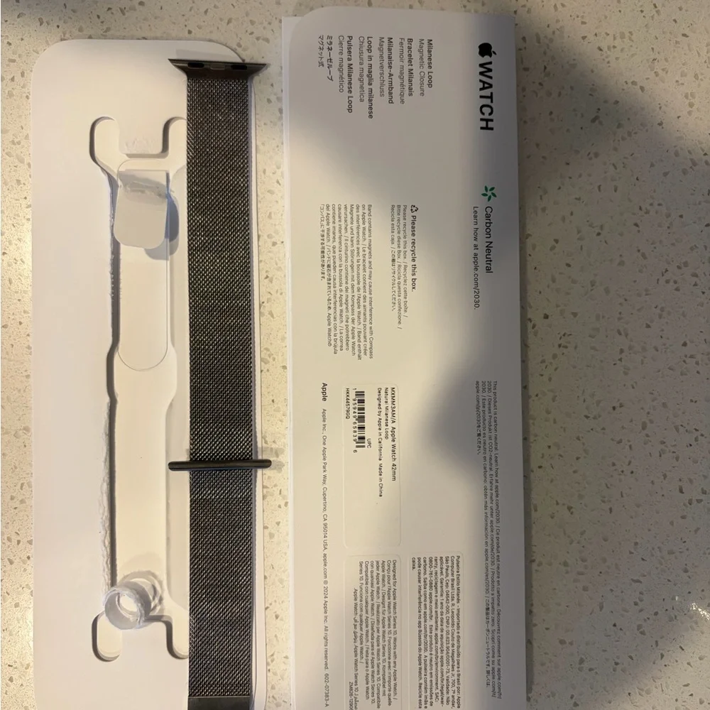 Apple Watch 42mm Natural Milanese Loop Watch Band
